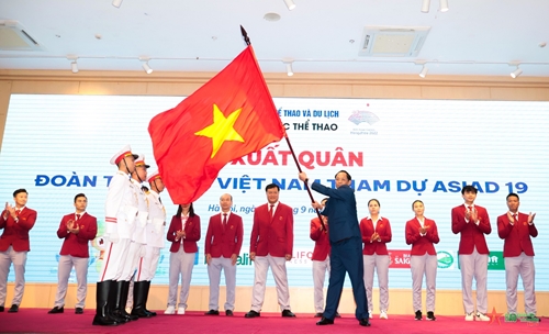 Lễ xuất quân Đoàn thể thao Việt Nam tham dự ASIAD 19